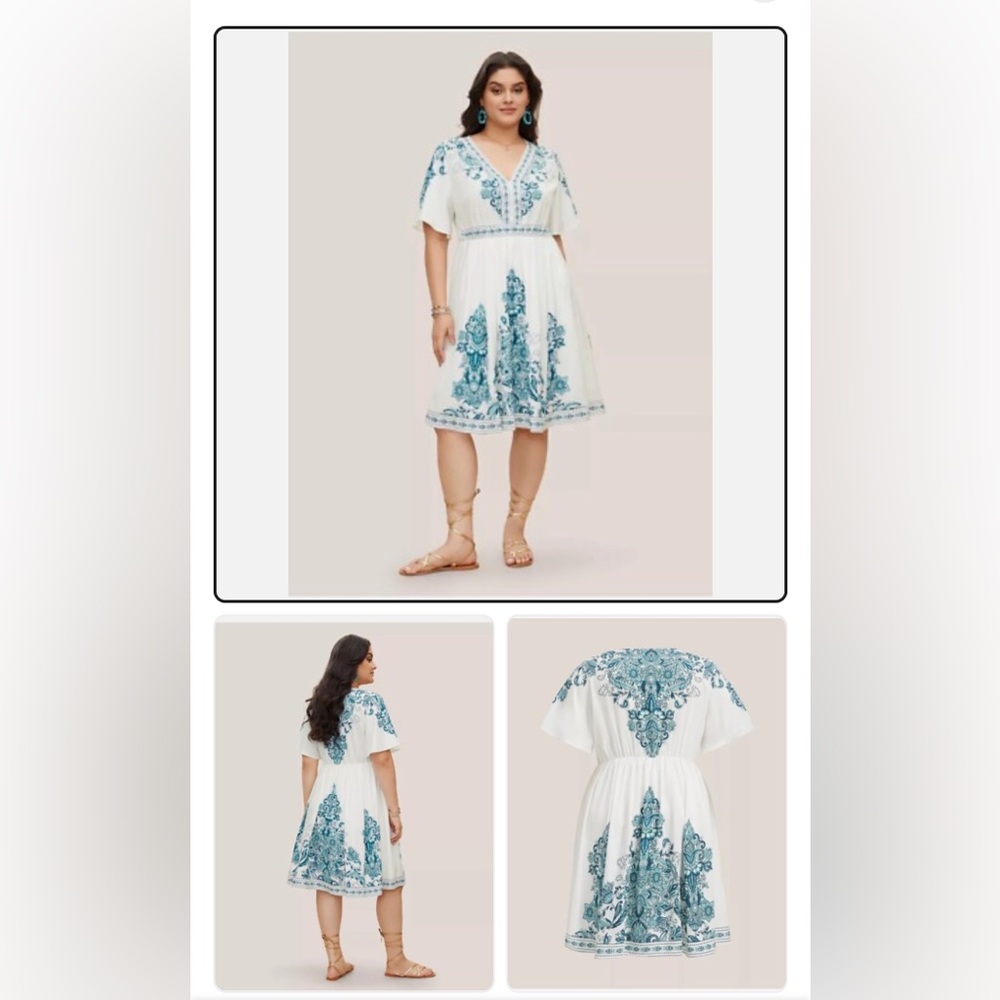 NWT PRINTED DRESS